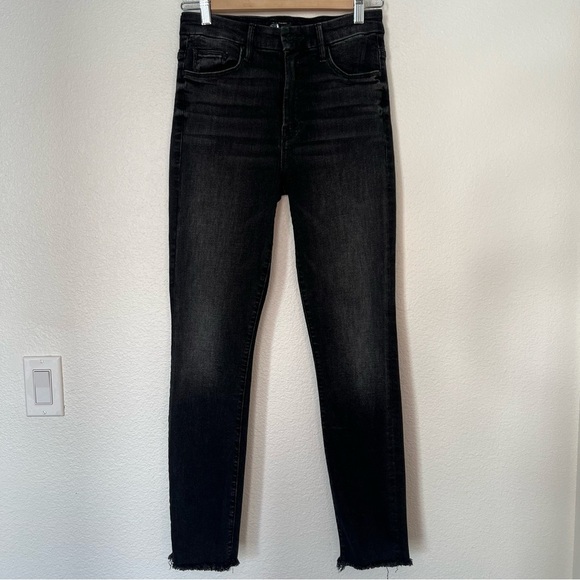 Mother High Waisted Looker Ankle Fray jeans Night Hawk 26 - Picture 2 of 15